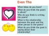 Even Tho (Grace Nichols) Teaching Resources (slide 6/36)
